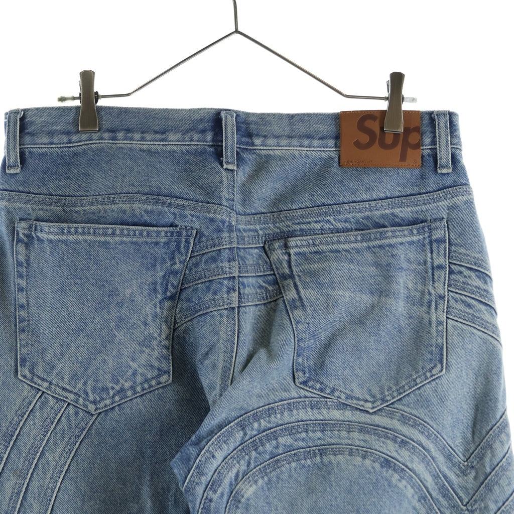 SUPREME(シュプリーム) 24SS S Logo Loose Fit Jean Sロゴ ルーズフィットジーンズ ジップフライ デニムパンツ インディゴ