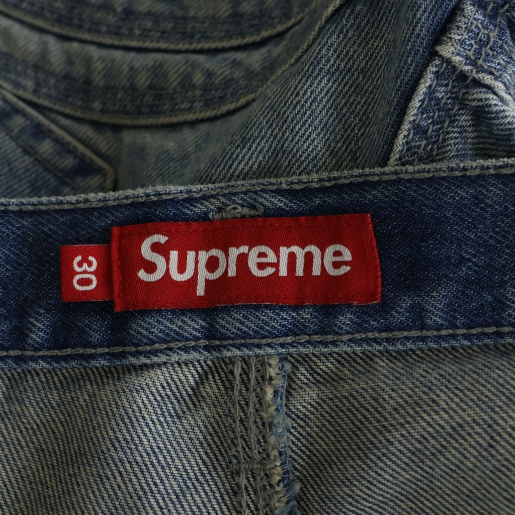 SUPREME(シュプリーム) 24SS S Logo Loose Fit Jean Sロゴ ルーズフィットジーンズ ジップフライ デニムパンツ インディゴ