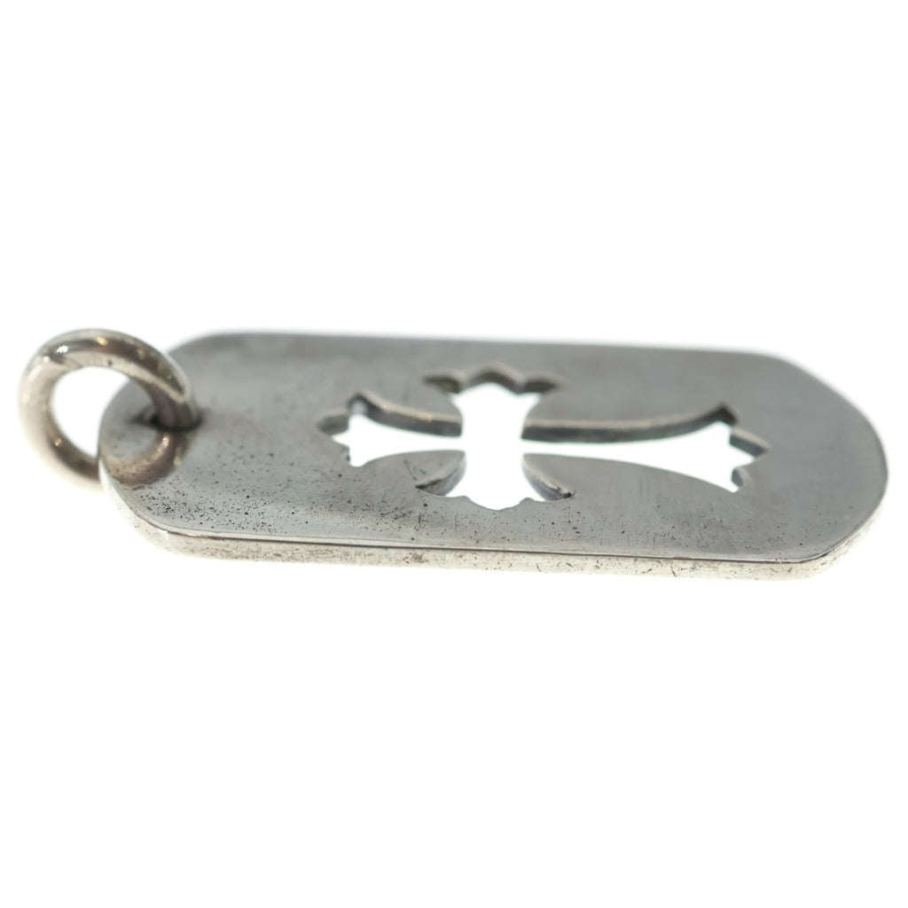 CHROME HEARTS(クロムハーツ) D TAG LRG CO CRS カットアウトクロスドッグタグ ラージ ペンダントトップ シルバー BCA239
