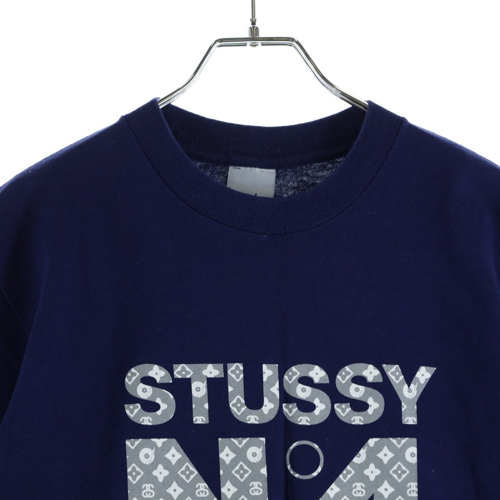 STUSSY(ステューシー) 00s OLD モノグラム 半袖カットソー コットン ネイビー