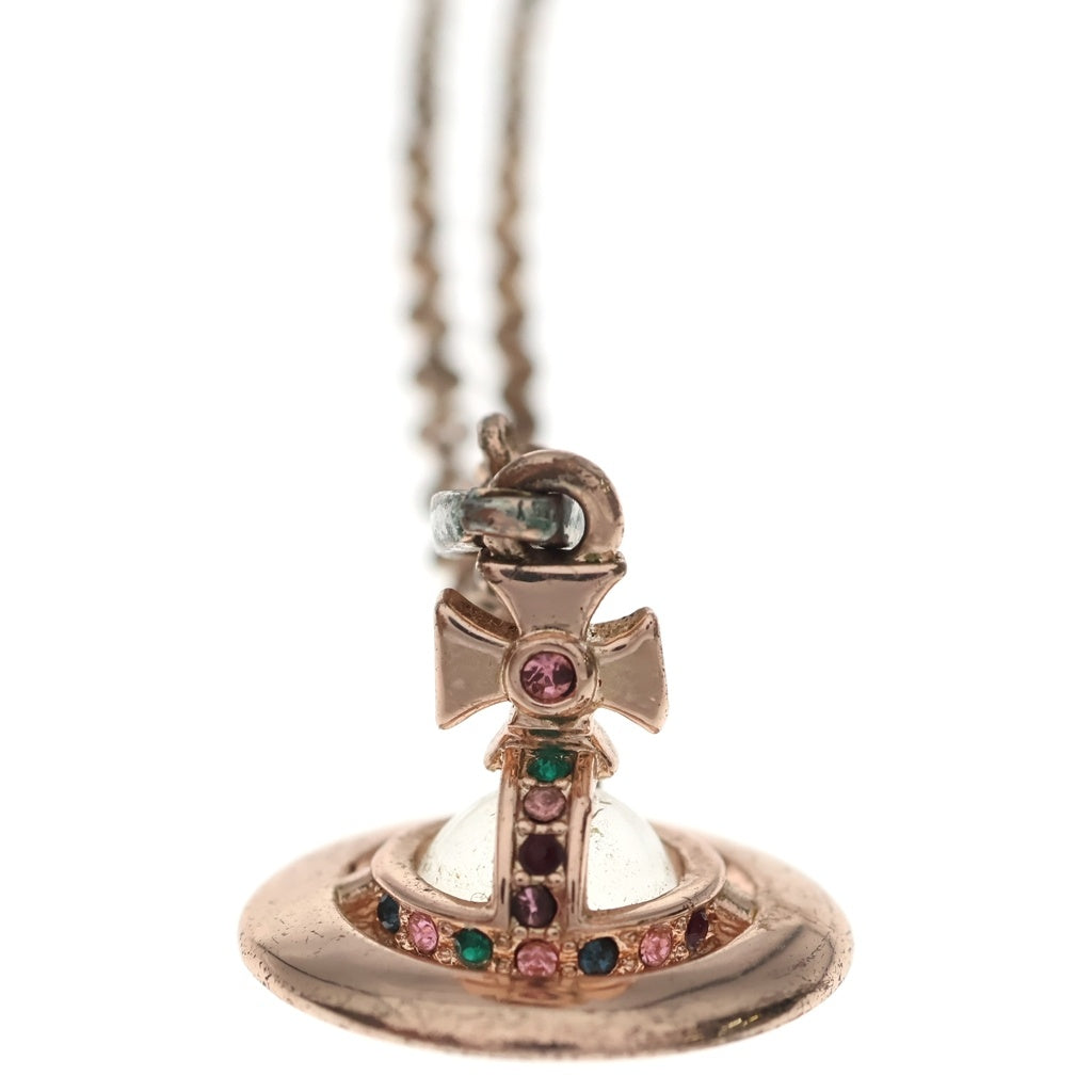 Vivienne Westwood(ヴィヴィアンウエストウッド) Small ORB スモール オーブ ネックレス ピンクゴールド レディース