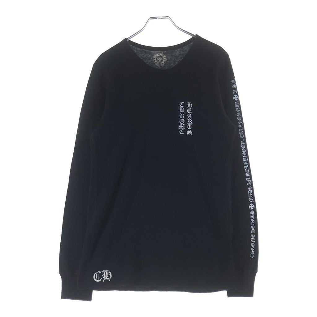 CHROME HEARTS(クロムハーツ) THERMAL L/S FLRL CRS サーマル フローラルクロス 長袖 ロングスリーブ ブラック