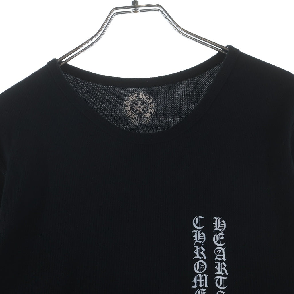 CHROME HEARTS(クロムハーツ) THERMAL L/S FLRL CRS サーマル フローラルクロス 長袖 ロングスリーブ ブラック
