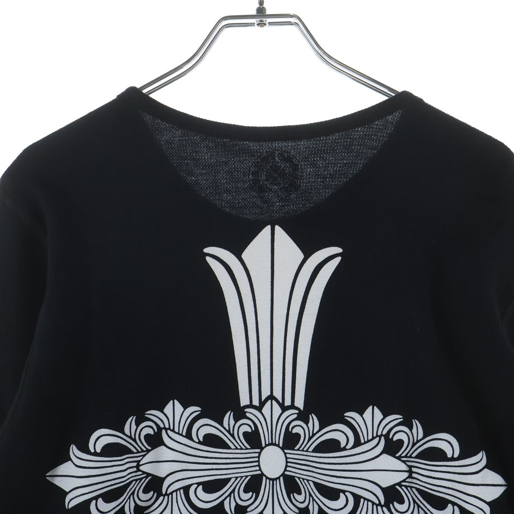 CHROME HEARTS(クロムハーツ) THERMAL L/S FLRL CRS サーマル フローラルクロス 長袖 ロングスリーブ ブラック