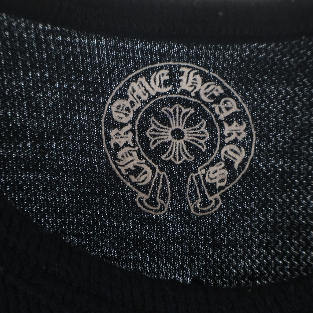 CHROME HEARTS(クロムハーツ) THERMAL L/S FLRL CRS サーマル フローラルクロス 長袖 ロングスリーブ ブラック