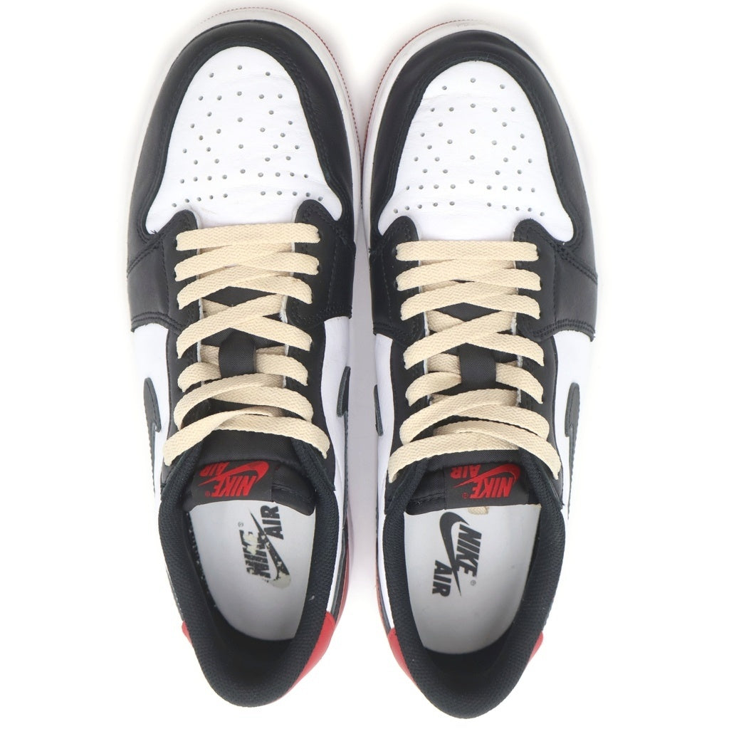 NIKE(ナイキ) AIR JORDAN 1 RETRO LOW OG BLACK TOE CZ0790-106 エアジョーダン1 ロー ブラックトゥ ローカットスニーカー ホワイト/ブラック/レッド US10.5/28.5cm