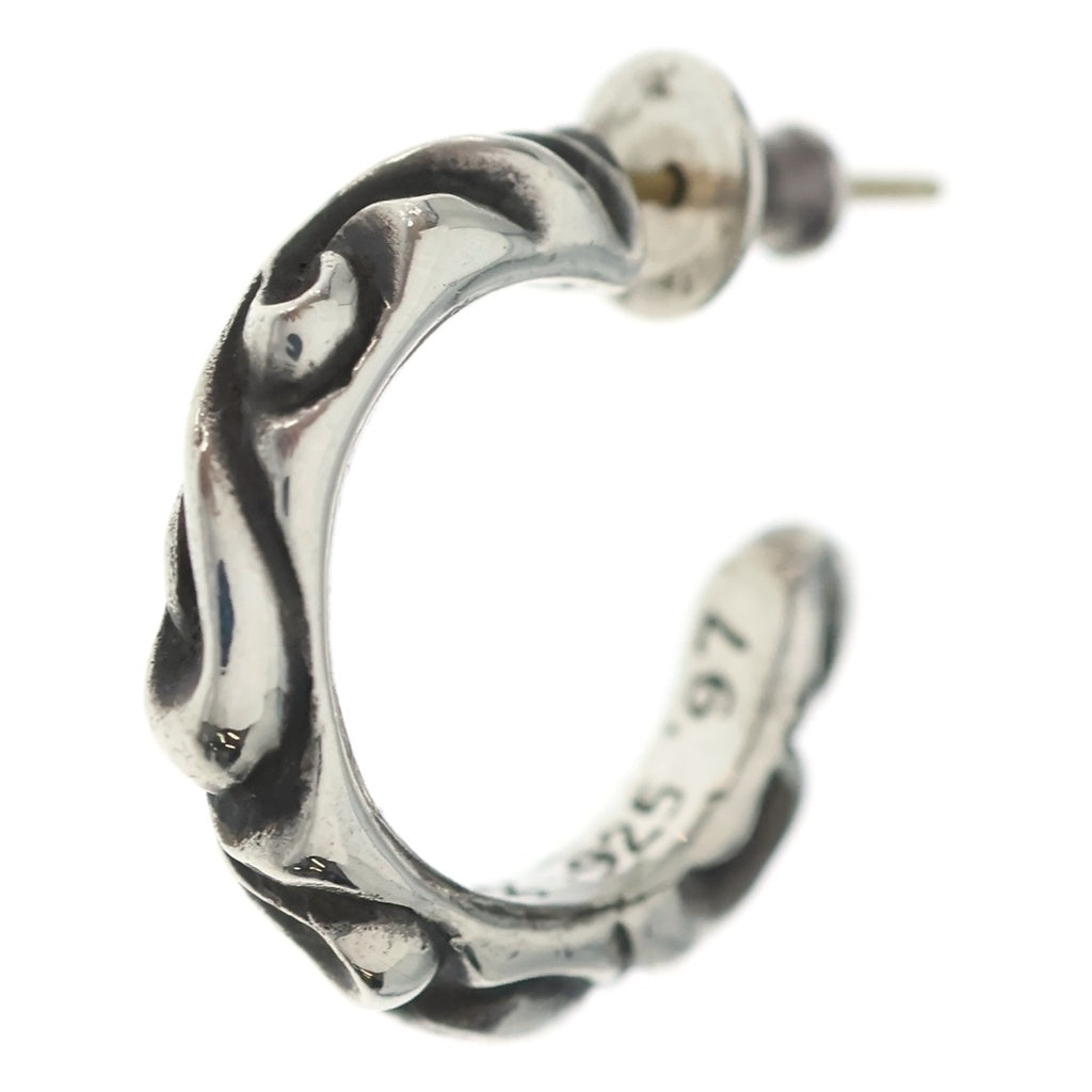 CHROME HEARTS(クロムハーツ) HOOP SCROOL スクロール フープピアス シルバー BCA102