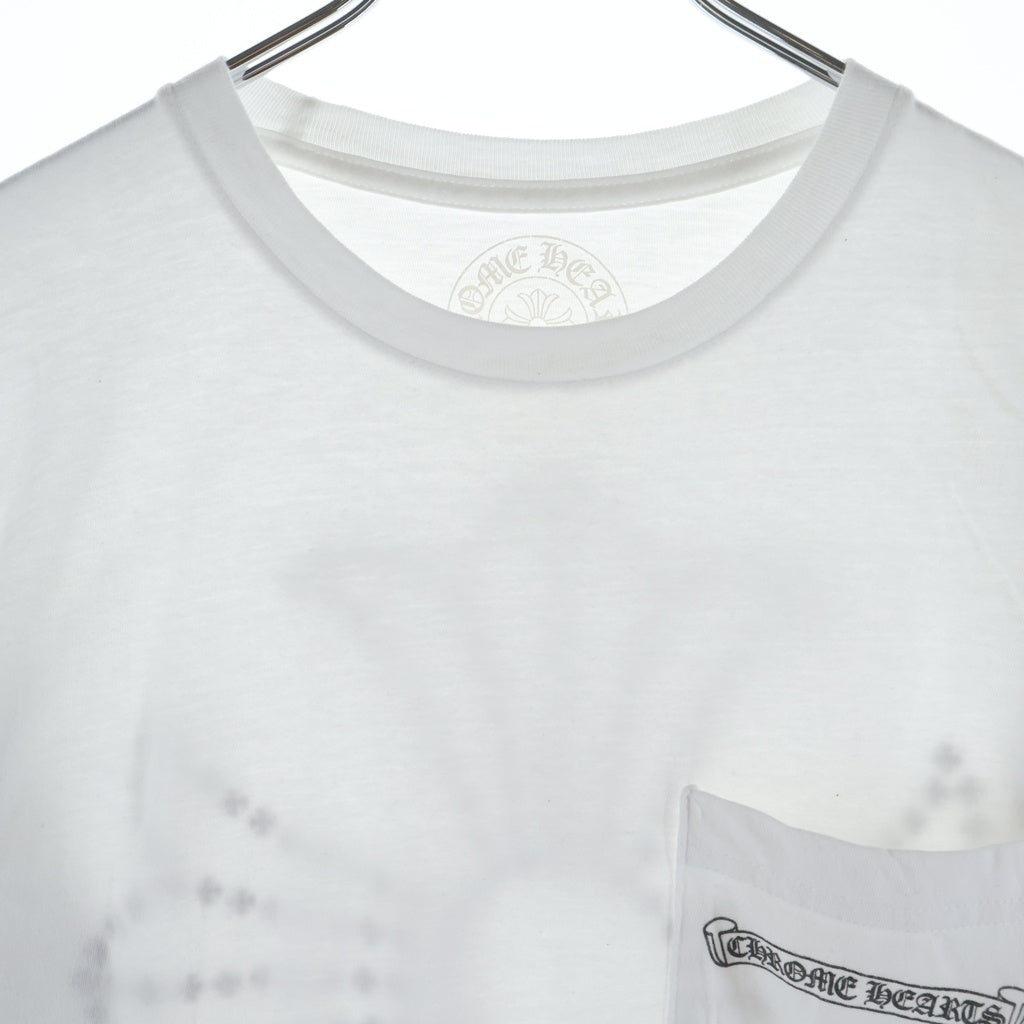 CHROME HEARTS(クロムハーツ) CH PLUS L/S TEE CHプラス サークルロゴ ロングスリーブ 長袖Tシャツ ロンT ホワイト