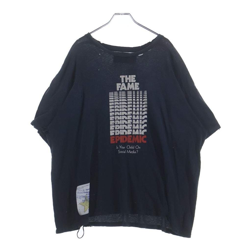 Paly Hollywood(パリーハリウッド) FAME EPIDEMIC TEE グラフィック 半袖Tシャツ カットソー チャコールグレー