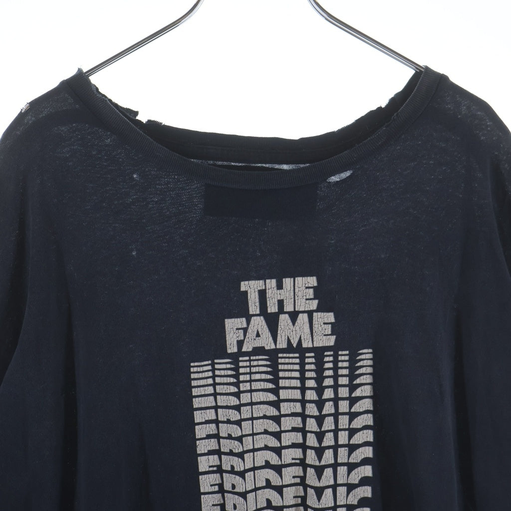 Paly Hollywood(パリーハリウッド) FAME EPIDEMIC TEE グラフィック 半袖Tシャツ カットソー チャコールグレー