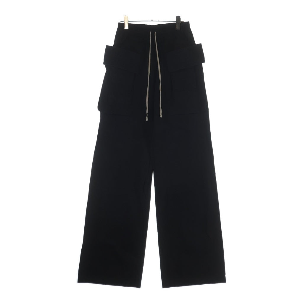 DRKSHDW(ダークシャドウ) 24AW CREATCH WIDE CARGO DRAWSTRING PANTS クリーチ ワイドカーゴ ドローストリング パンツ ブラック DU02E7394-TW
