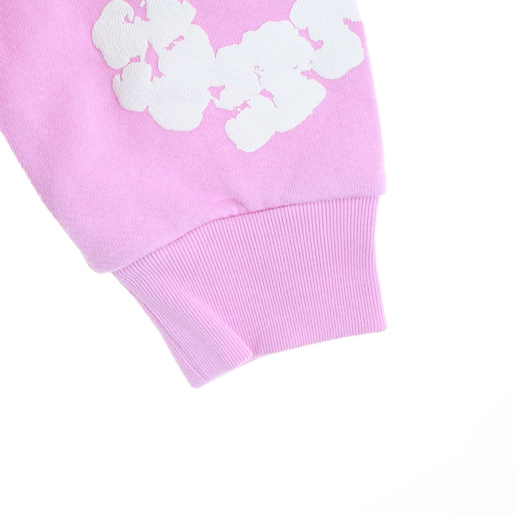 DENIM TEARS(デニムティアーズ) Cotton Wreath Pullover Hoodie コットン フラワー プルオーバーパーカー ピンク