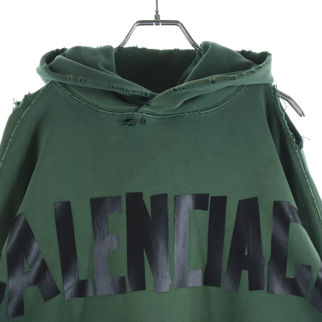 BALENCIAGA(バレンシアガ) 23SS Tape Type Ripped Pocket Hoodie