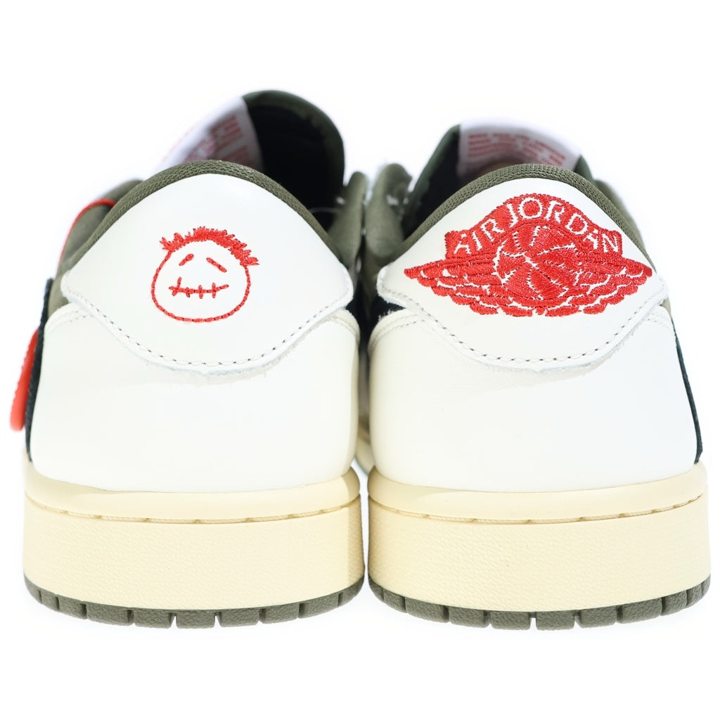 NIKE(ナイキ) ×TRAVIS SCOTT AIR JORDAN 1 LOW OG SPREVERSE OLIVE DM7866-200 トラヴィススコット エアジョーダン1 リバースオリーブ ローカットスニーカー US9.5/27.5cm