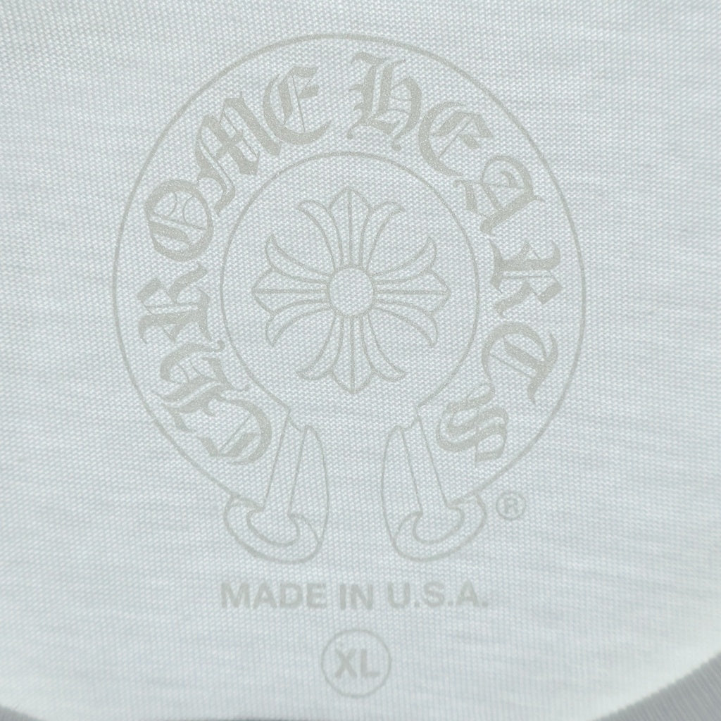 CHROME HEARTS(クロムハーツ) CH T-SHIRT LTD バックホースシュープリント 半袖Tシャツ カットソー ホワイト