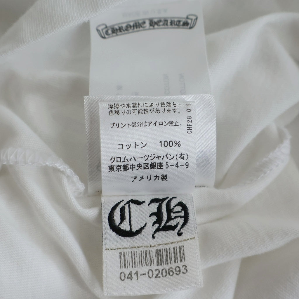 CHROME HEARTS(クロムハーツ) CH T-SHIRT LTD バックホースシュープリント 半袖Tシャツ カットソー ホワイト