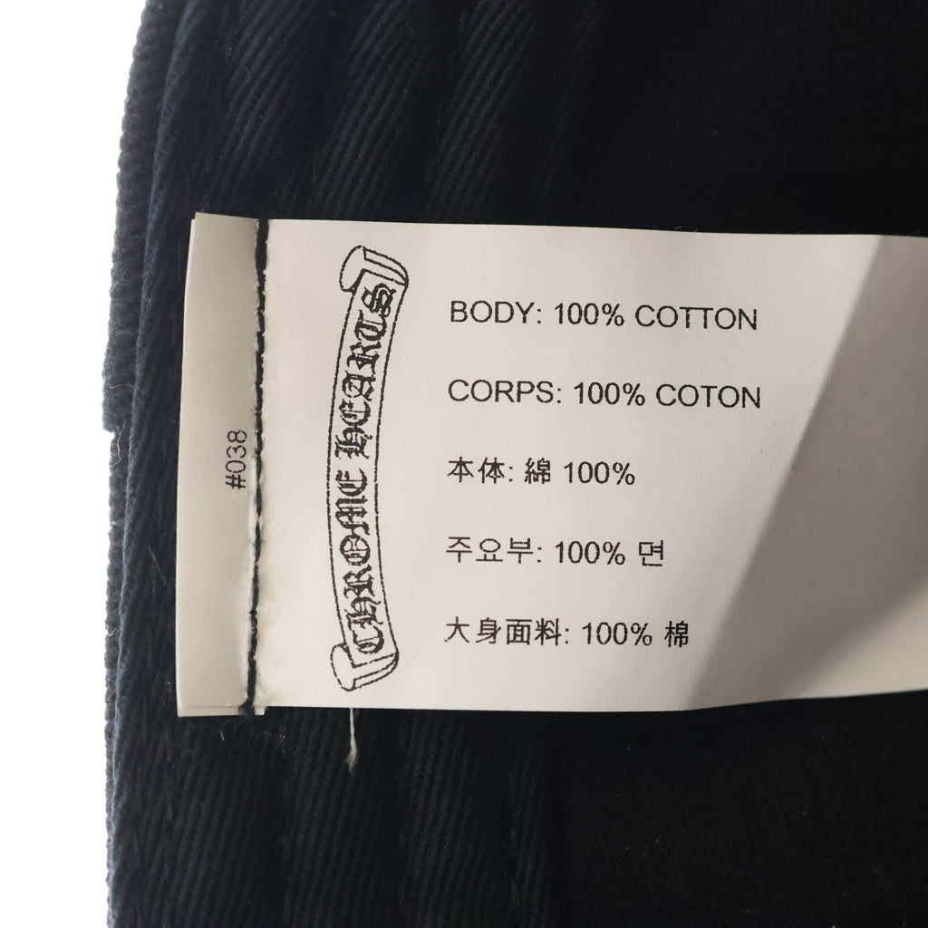 CHROME HEARTS(クロムハーツ) Vertical Logo Hat CHロゴ ベースボールキャップ 帽子 ブラック