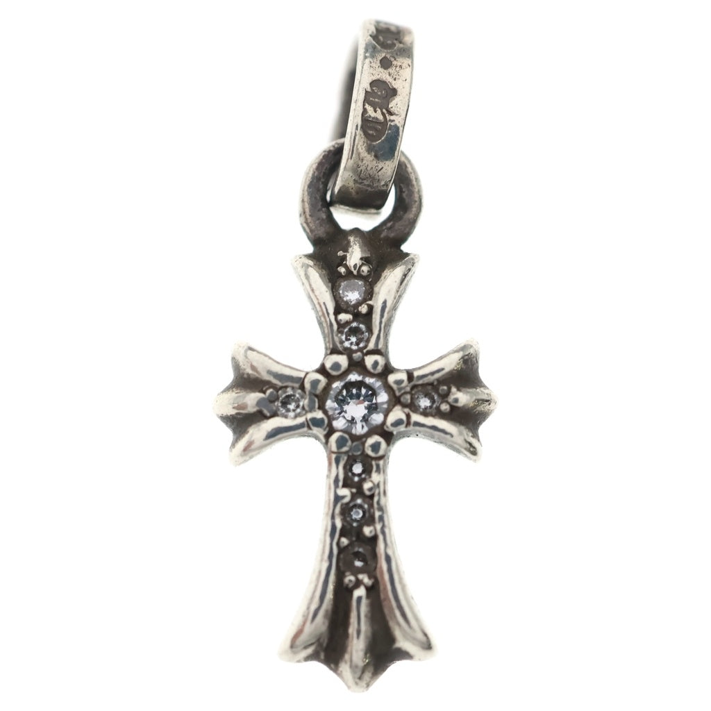 CHROME HEARTS(クロムハーツ) CRS BBYFAT P DMND ベイビーファットクロス PAVEダイヤ ペンダントトップ シルバーBCA234