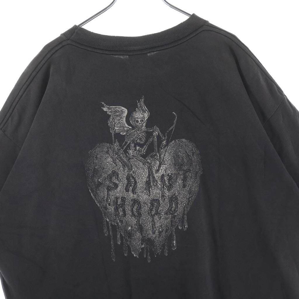 SAINT MICHAEL(セントマイケル) ×NEIBORHOOD STHD . SS TEE SAINT NBHDネイバーフッド クルーネック半袖Tシャツ カットソー グレー SM-HR8-0000-C70