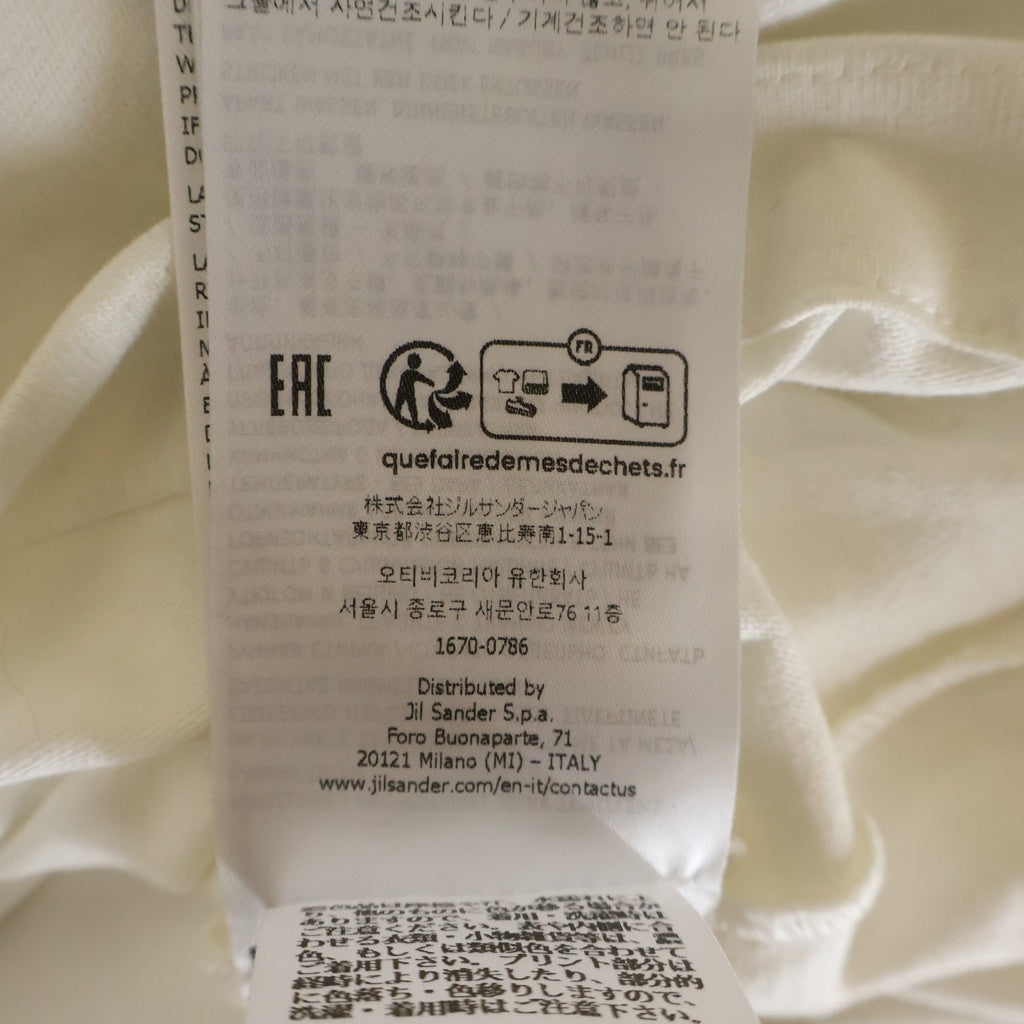 JIL SANDER(ジルサンダー) 24SS LOGO T-SHIRT ロゴプリント 半袖Tシャツ カットソー ホワイト J21GC0001 J45148