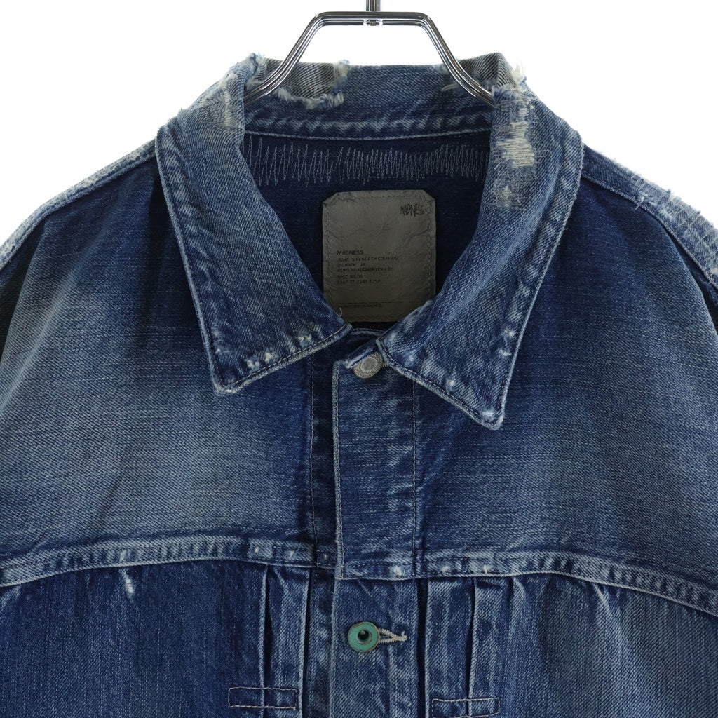 MADNESS(マッドネス) 25SS AGING M501 DENIM TRUCKER. M3 REGULAR デニム トラッカージャケット インディゴ 25SS-JKT-DNM-JDN1-D001