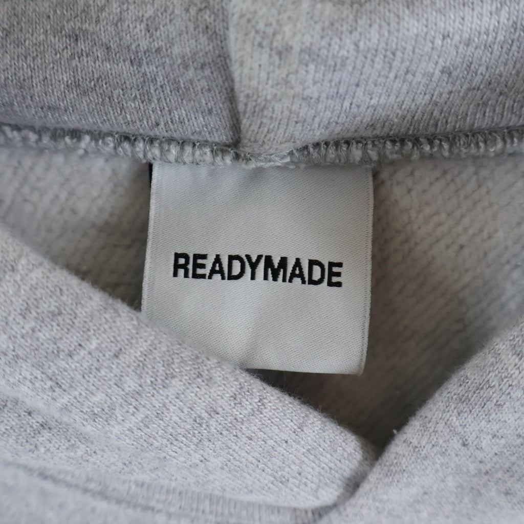 READY MADE(レディメイド) 24AW HOODIE ARCH LOGO アーチロゴ プルオーバーパーカー フーディー グレー RE-CO-GY-00-00-286