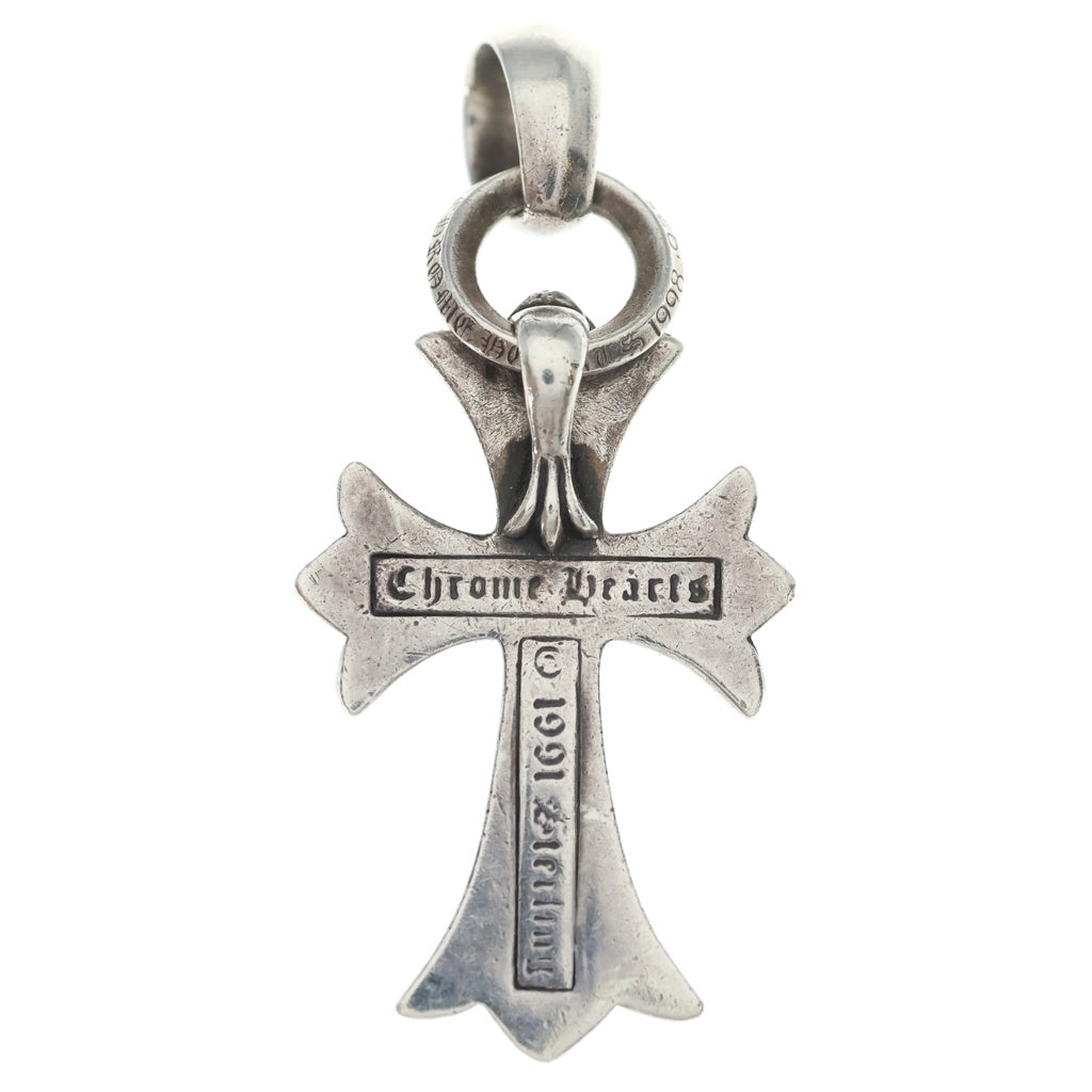 CHROME HEARTS(クロムハーツ) CH CRS SML W/BALE Wベイル スモールCHクロス ペンダントトップ シルバー BCA218