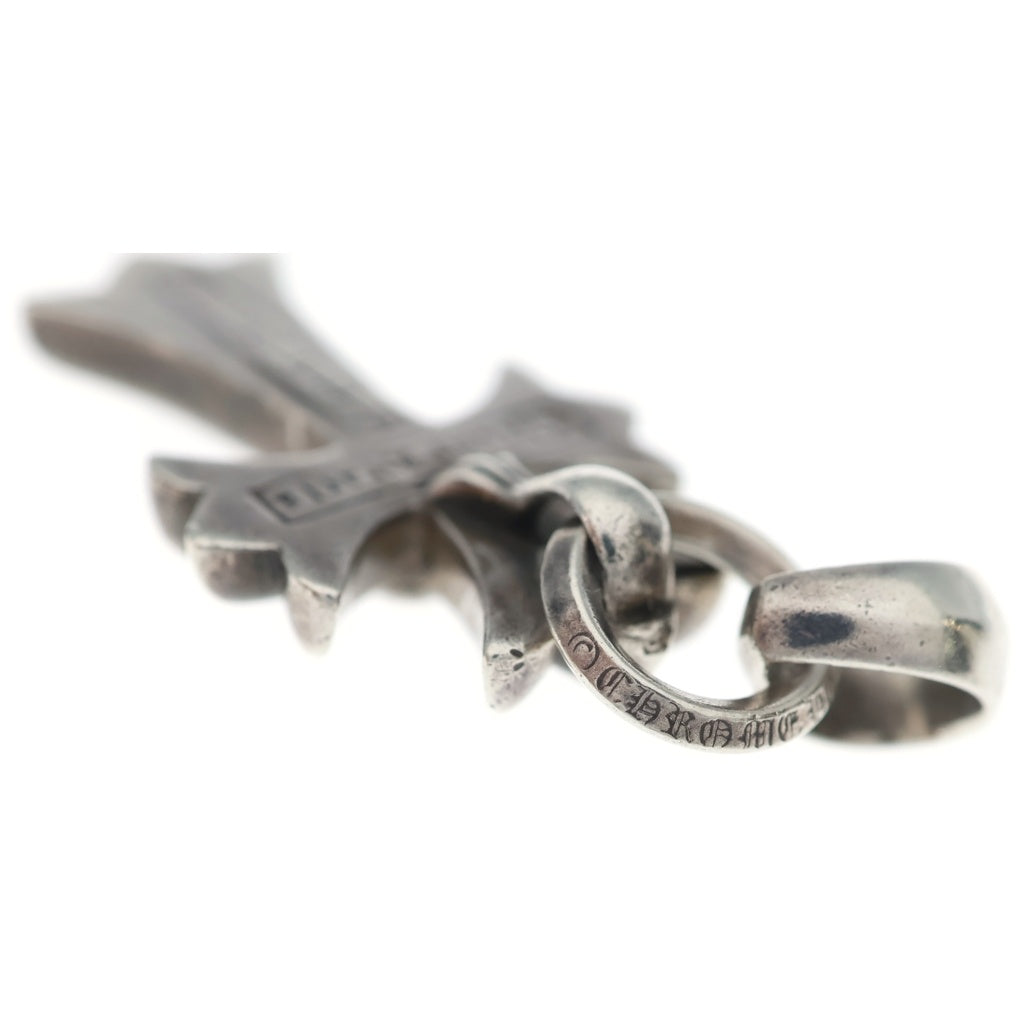 CHROME HEARTS(クロムハーツ) CH CRS SML W/BALE Wベイル スモールCHクロス ペンダントトップ シルバー BCA218