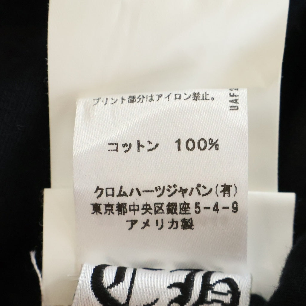 CHROME HEARTS(クロムハーツ) OLD バックスクロールラベル スタープリント 半袖Tシャツカットソー ブラック