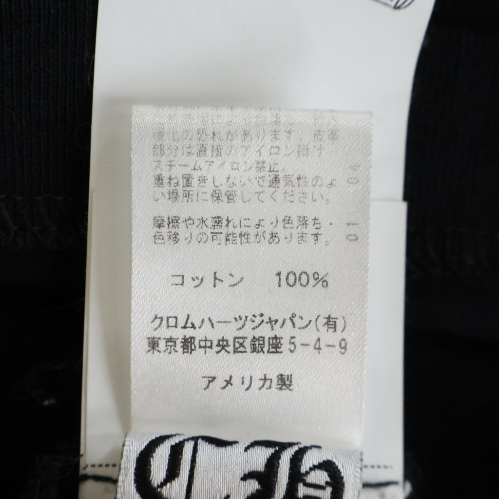 CHROME HEARTS(クロムハーツ) Y NOT Vertical Logo Tee ワイノット ヴァーティカルロゴ クルーネック長袖Tシャツ ロングスリーブ ロンT ブラック
