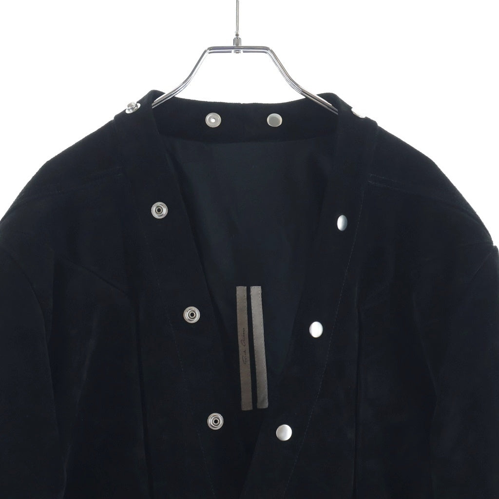 Rick Owens(リックオウエンス) LARRY FOGPOCKET SHIRT カーフレザー
