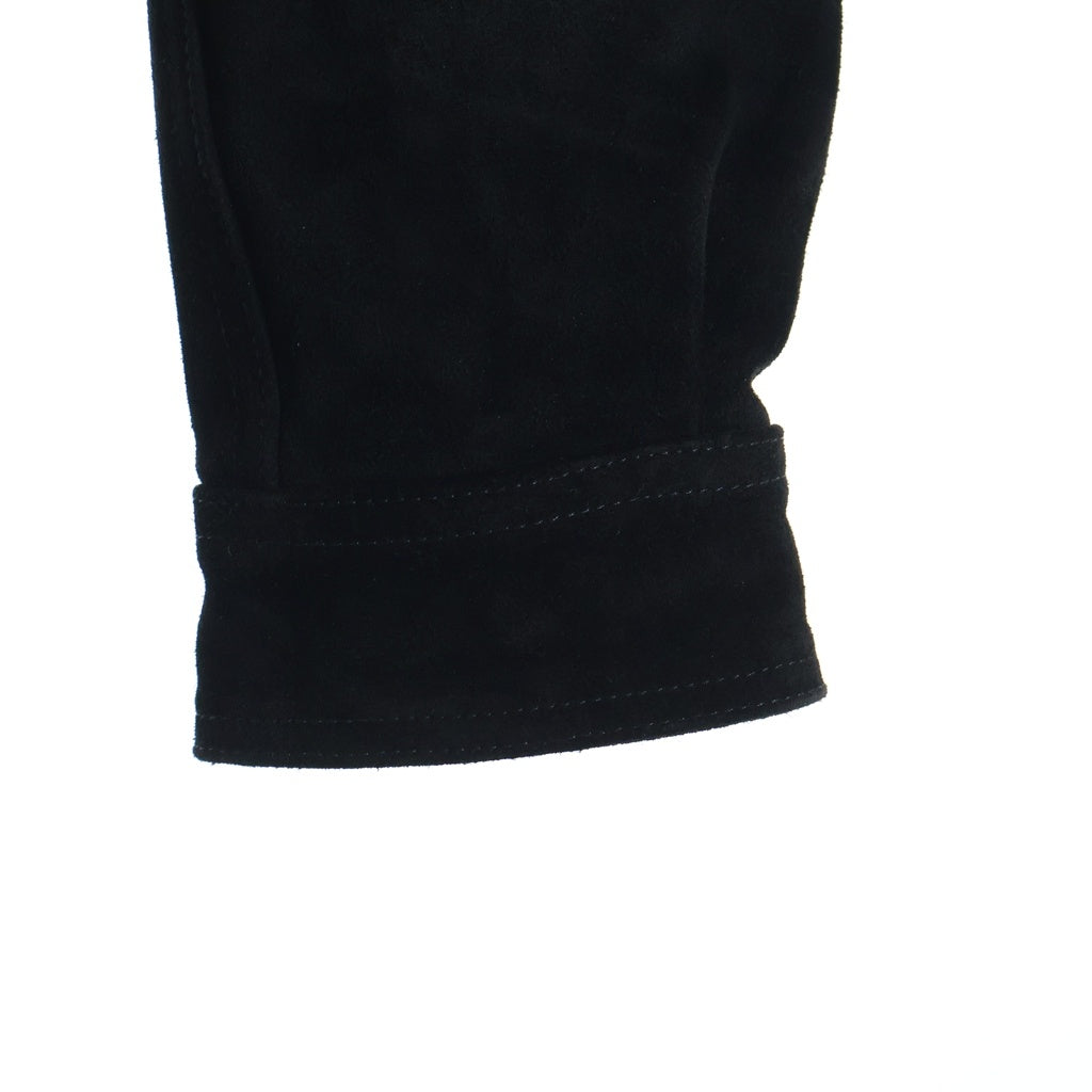 Rick Owens(リックオウエンス) LARRY FOGPOCKET SHIRT カーフレザー ラリーフォグポケット 長袖シャツ ブラック RU02E1287-LSC