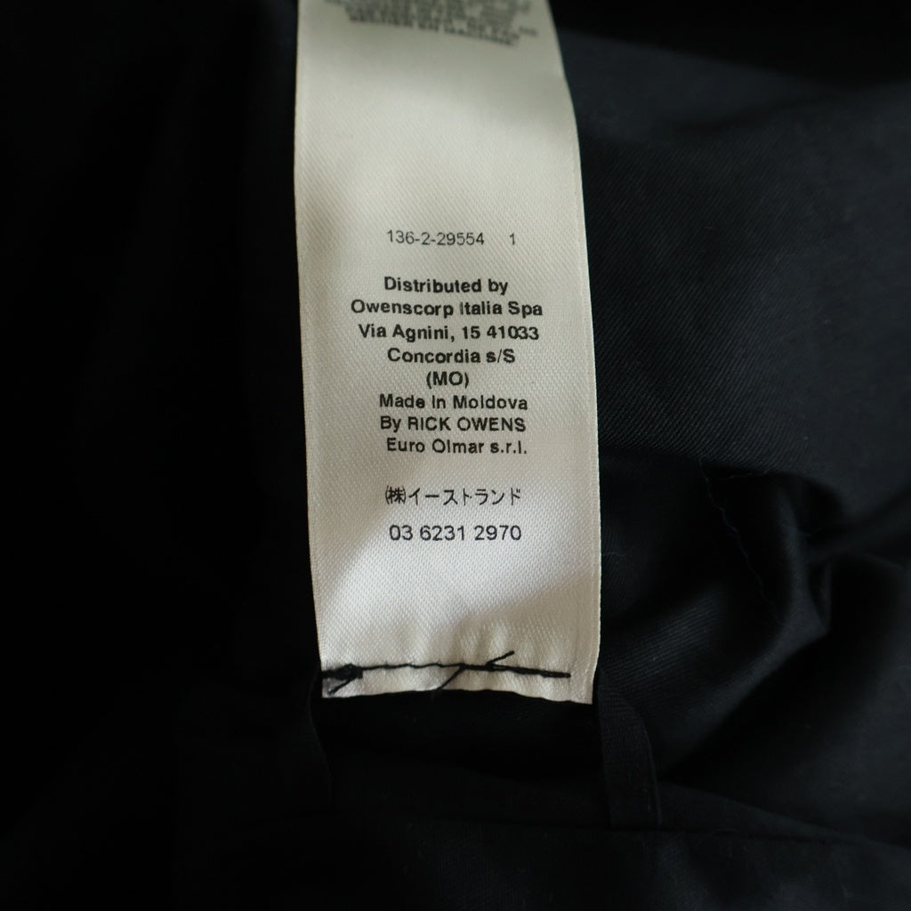 Rick Owens(リックオウエンス) LARRY FOGPOCKET SHIRT カーフレザー
