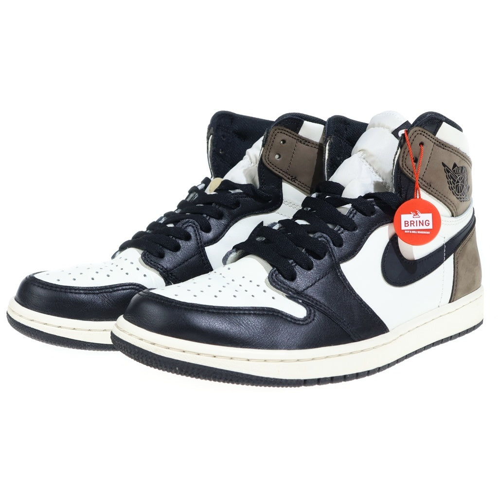 NIKE(ナイキ) AIR JORDAN 1 RETRO HIGH OG DARK MOCHA エアジョーダン1 レトロ ダークモカ ハイカットスニーカー ブラウン/ホワイト/ブラック US10/28cm 555088-105