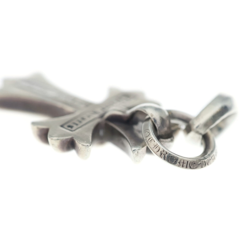 CHROME HEARTS(クロムハーツ) CH CRS SML W/BALE Wベイル スモールCHクロス ペンダントトップ シルバー BCA218