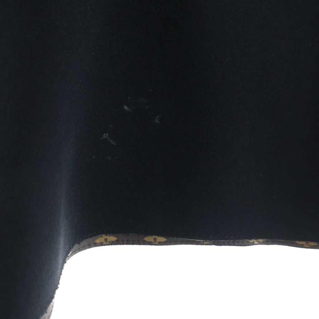 LOUIS VUITTON(ルイヴィトン) Peplum Tank Top モノグラム ペプラム ノースリーブ タンクトップ ブラウス ブラック/ブラウン 1A7VTN レディース