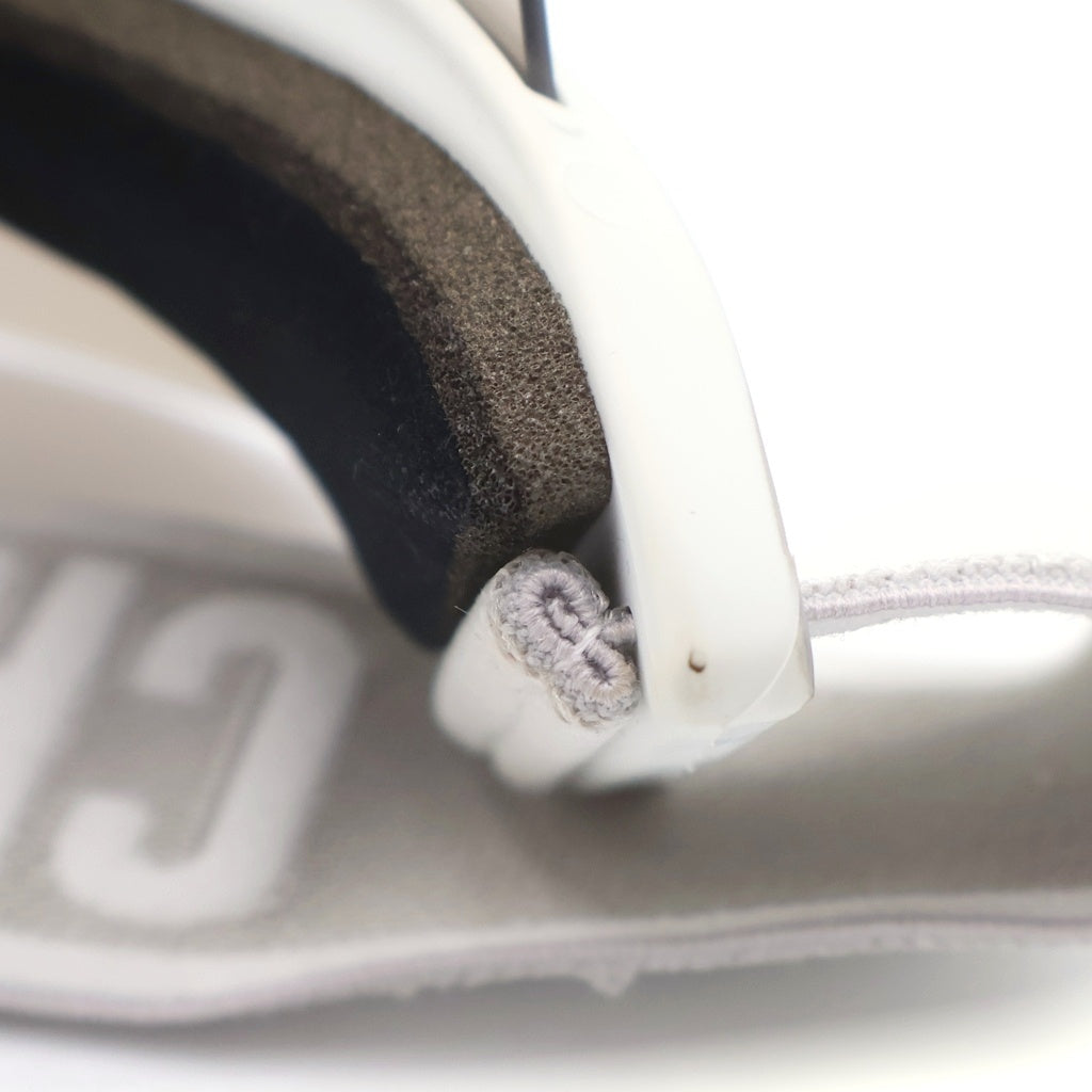 Christian Dior MONSIEUR(クリスチャンディオールムッシュ) Dior Club V1U Silver Mirror Efffect Visor サンバイザー フロントロゴ ホワイト
