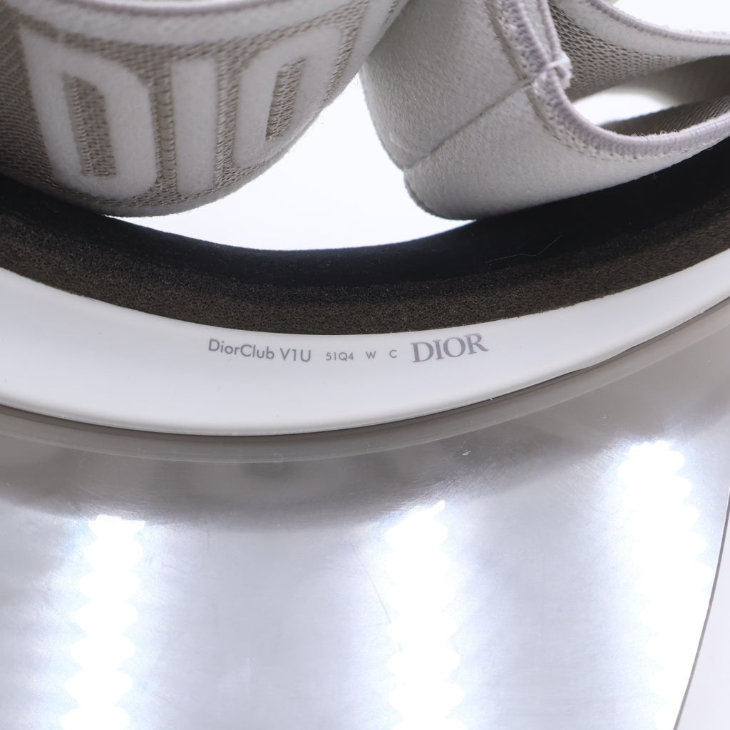 Christian Dior MONSIEUR(クリスチャンディオールムッシュ) Dior Club V1U Silver Mirror Efffect Visor サンバイザー フロントロゴ ホワイト