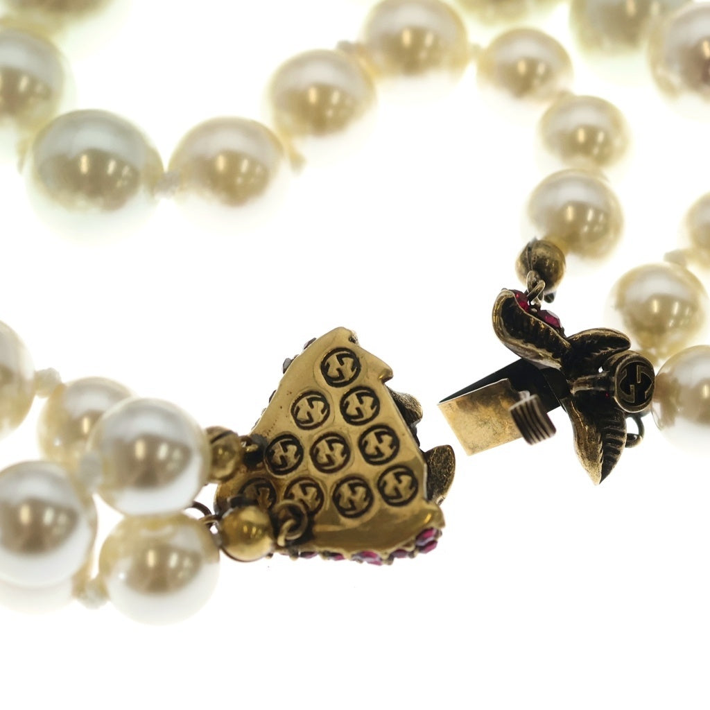 GUCCI(グッチ) 19AW Pearl Necklace 3連パールネックレス クロージャー