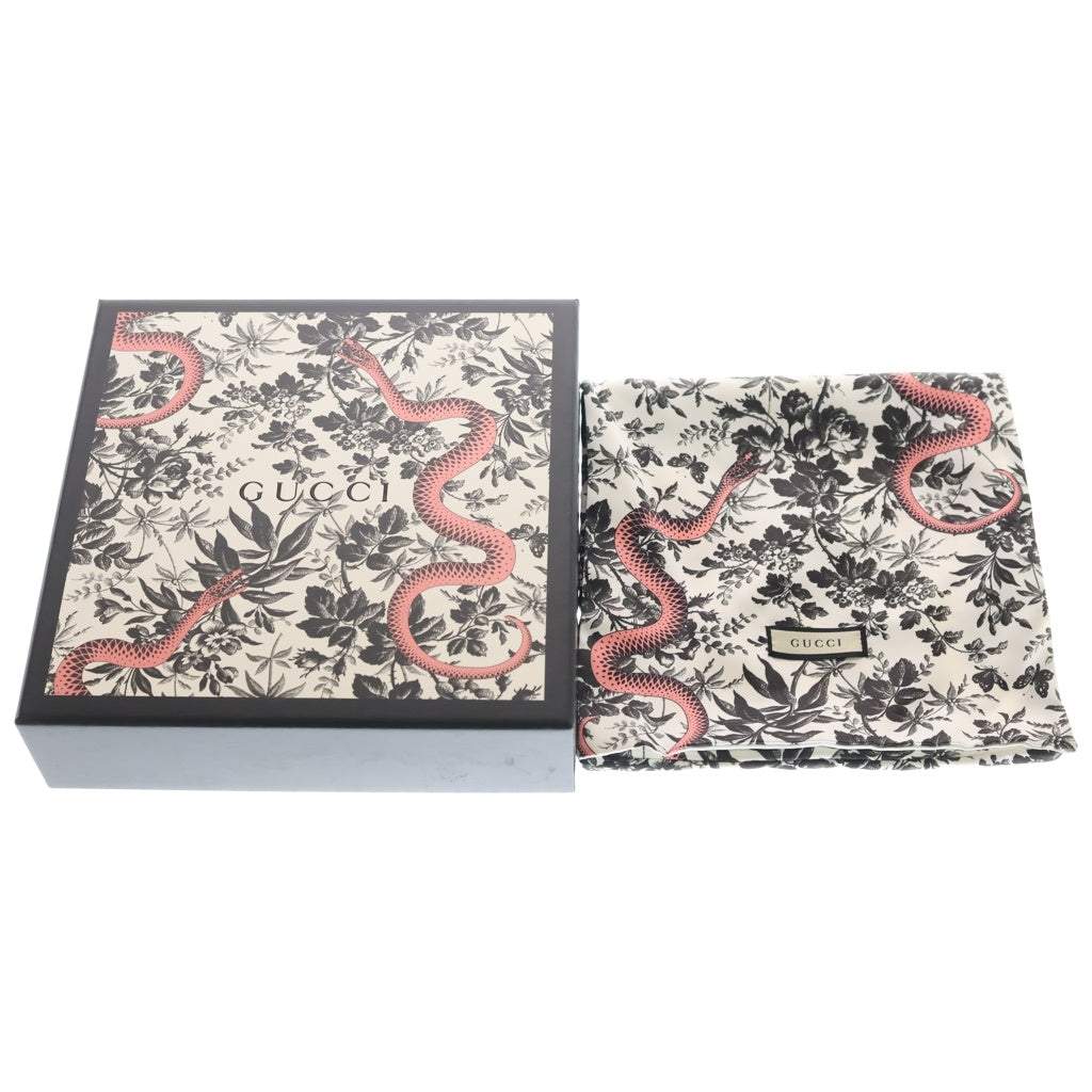 GUCCI(グッチ) 19AW Pearl Necklace 3連パールネックレス クロージャー付き インターロッキング カラーストーン フェイクパール ラインストーン ホワイト/レッド