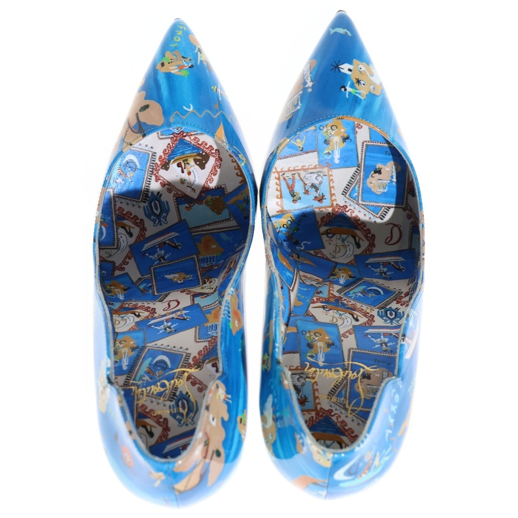 CHRISTIAN LOUBOUTIN(クリスチャンルブタン) Hot Chick Odyssey Pumps ホット チック オデッセイ パンプス 総柄 ブルー レディース