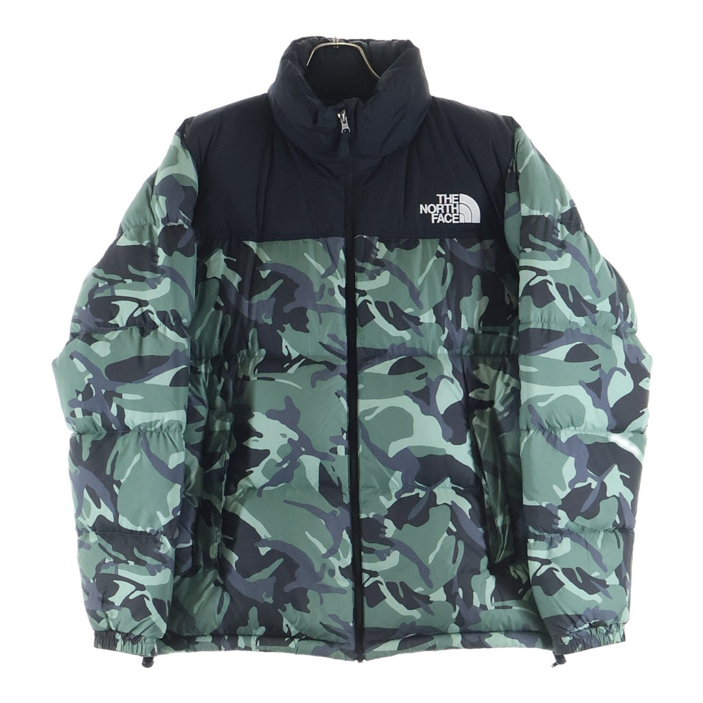 THE NORTH FACE(ザノースフェイス) NOVELTY NUPTSE JACKET ND91842 ノベルティヌプシ ジップアップナイロンダウンジャケット 迷彩 カモフラ ND91842 グリーン