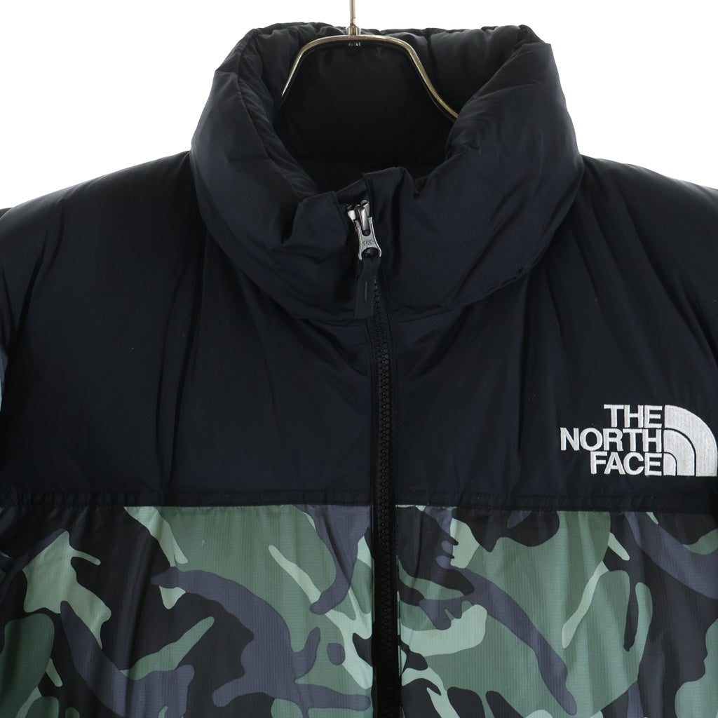 THE NORTH FACE(ザノースフェイス) NOVELTY NUPTSE JACKET ND91842 ノベルティヌプシ ジップアップナイロンダウンジャケット 迷彩 カモフラ ND91842 グリーン