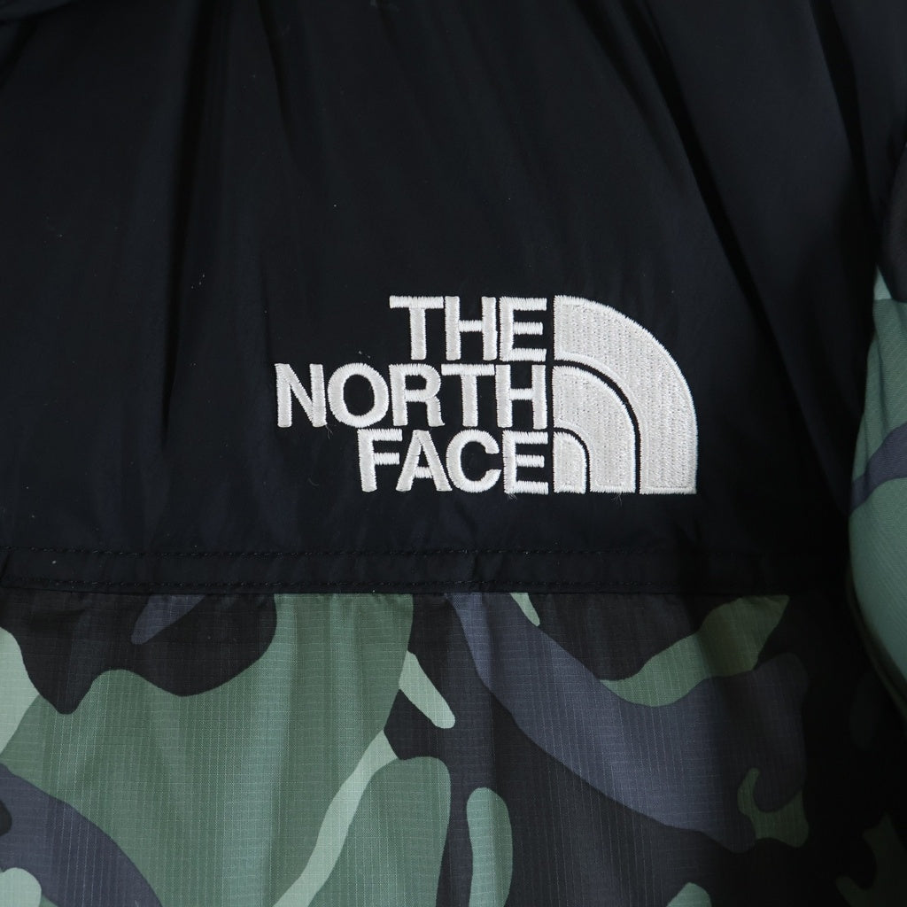 THE NORTH FACE(ザノースフェイス) NOVELTY NUPTSE JACKET ND91842 ノベルティヌプシ ジップアップナイロンダウンジャケット 迷彩 カモフラ ND91842 グリーン