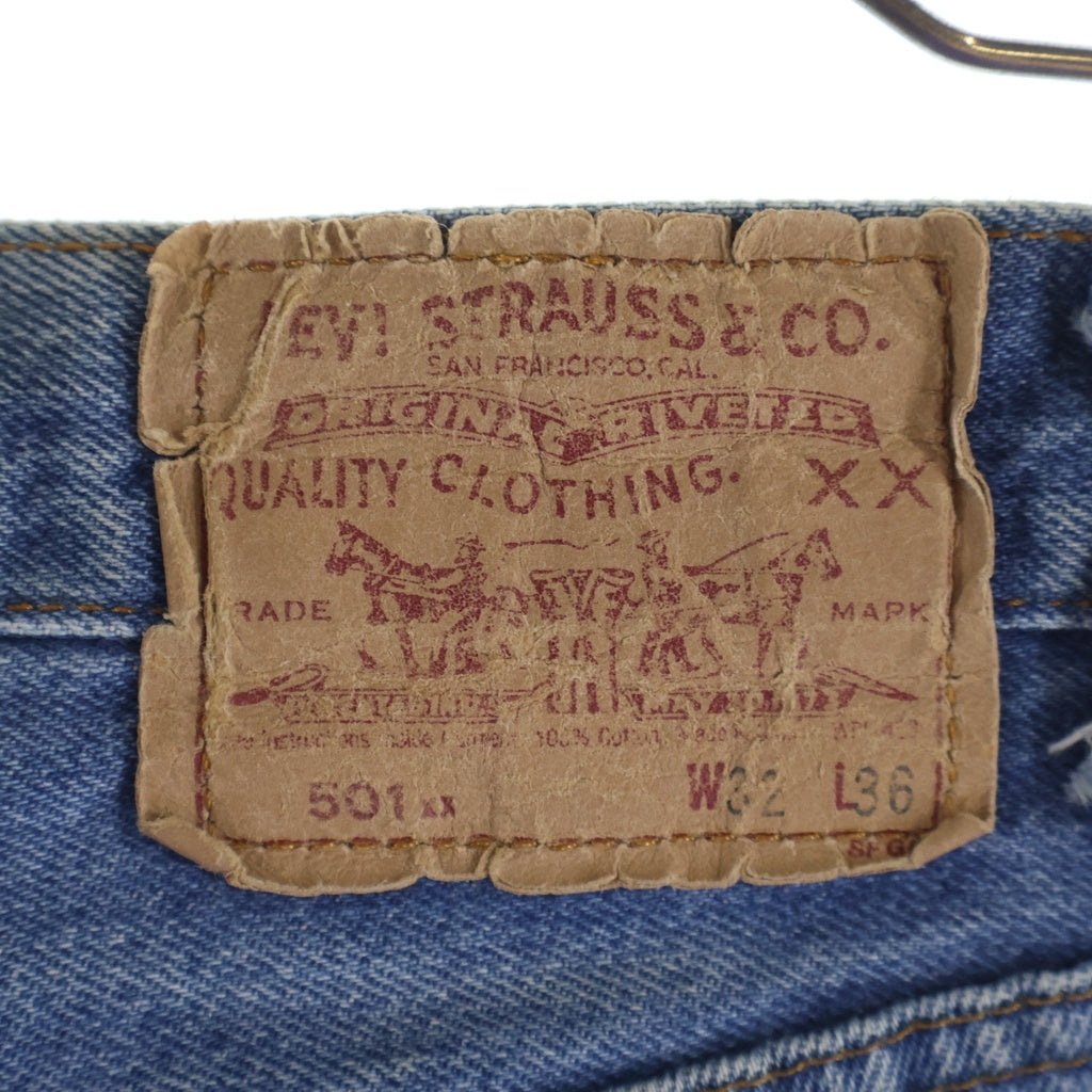 Levi's(リーバイス) 80s 501 ボタンフライ デニムパンツ ボタン裏555 バレンシア工場 インディゴ