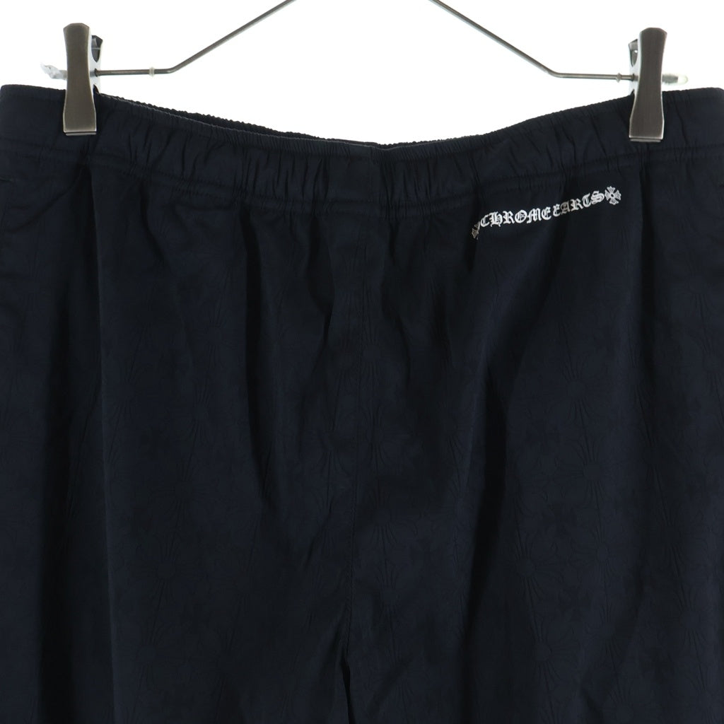 CHROME HEARTS(クロムハーツ) U TRASH PICKUP PLS NYLN CHプラス総柄 ナイロン トラックロングパンツ ブラック