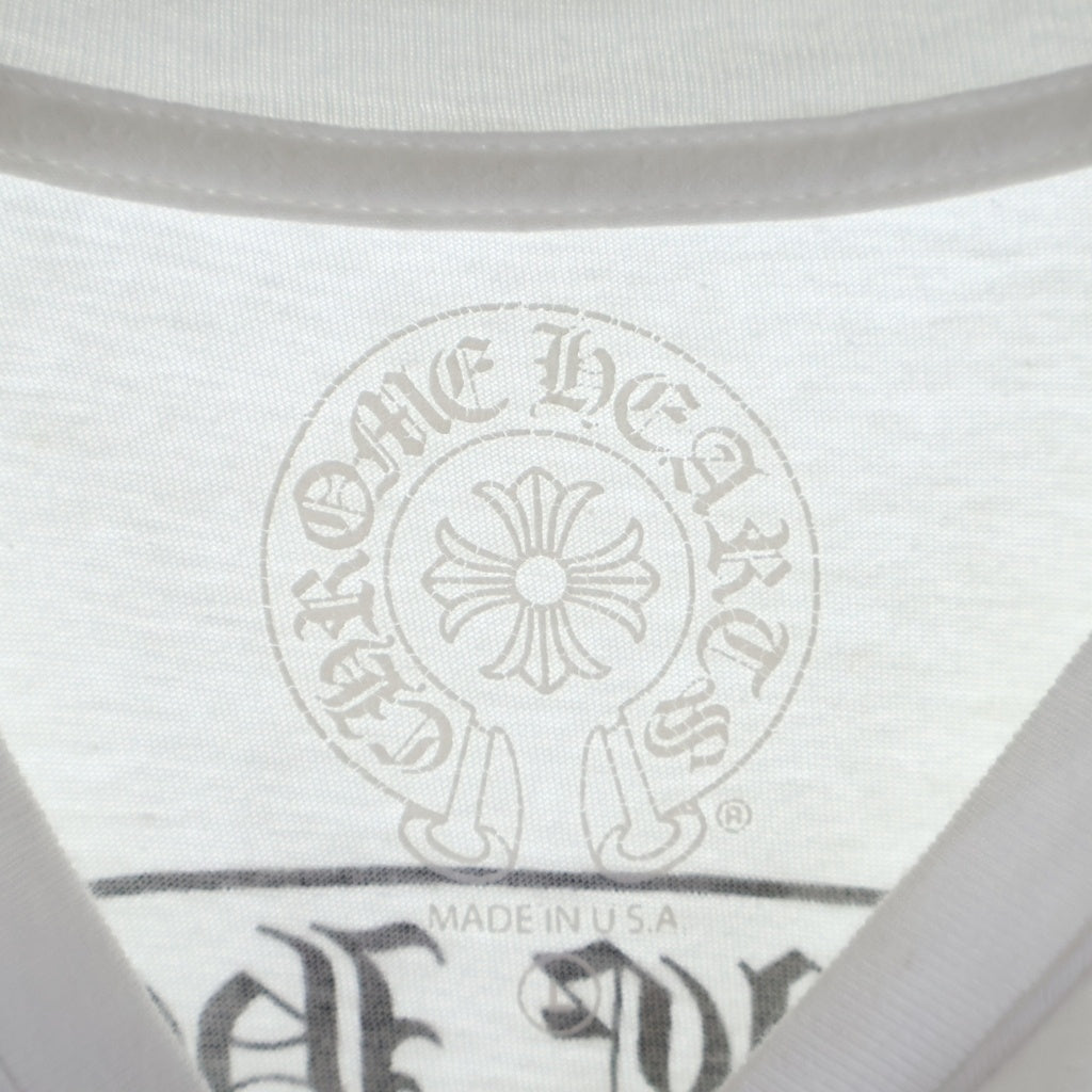 CHROME HEARTS(クロムハーツ) MLTCOL CEM CRS TEE マルチセメタリークロスプリント クルーネック半袖Tシャツ ショートスリーブカットソー ホワイト