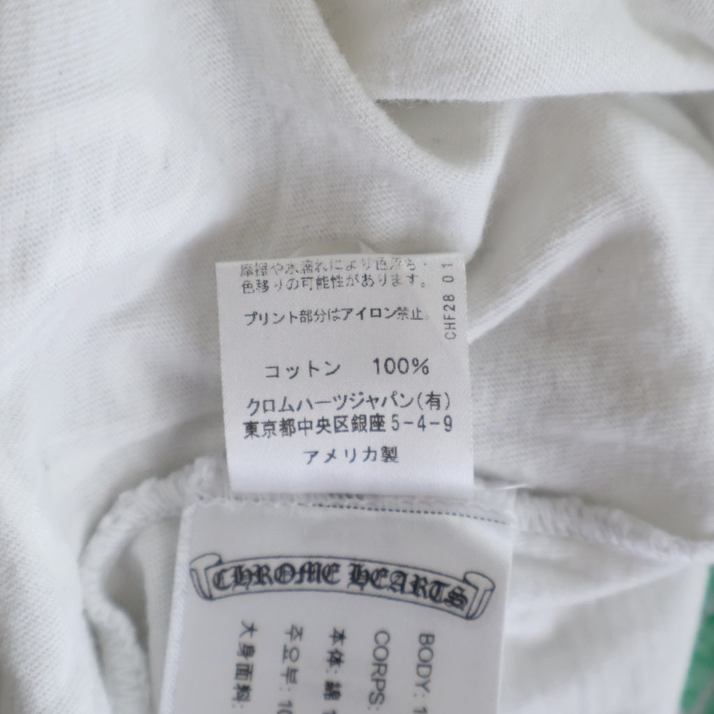 CHROME HEARTS(クロムハーツ) MLTCOL CEM CRS TEE マルチセメタリークロスプリント クルーネック半袖Tシャツ ショートスリーブカットソー ホワイト