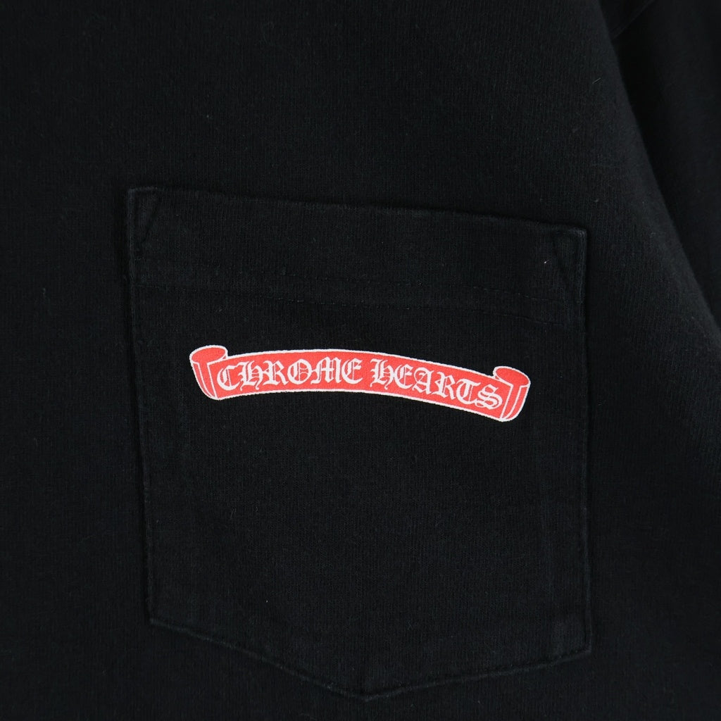CHROME HEARTS(クロムハーツ) ×MATTY BOY STAYFAST RACE TEAM SWEAT グラフィックプリント クルーネック 長袖Tシャツ ブラック