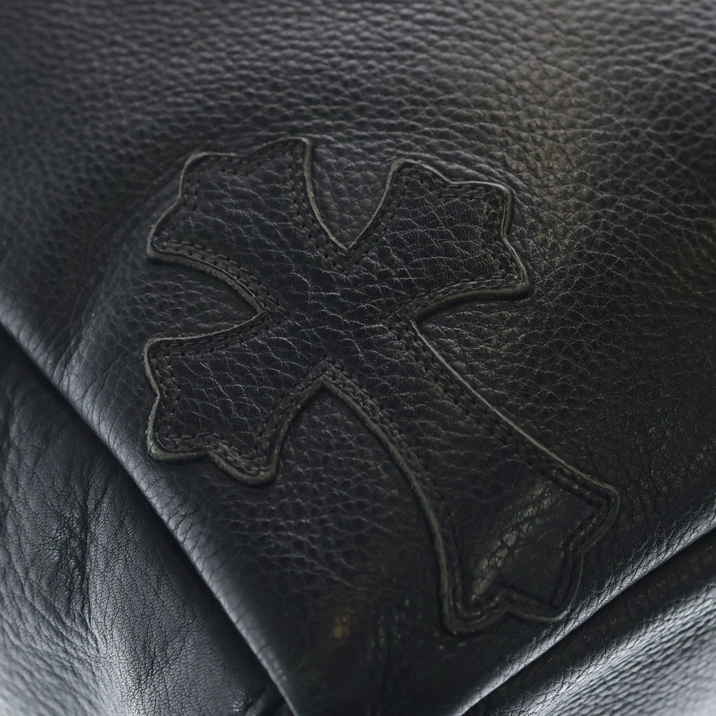 CHROME HEARTS(クロムハーツ) TOTE BAG 4 POCKET 4 CROS PATCH 4ポケット クロスパッチ付き レザートートバッグ ブラック